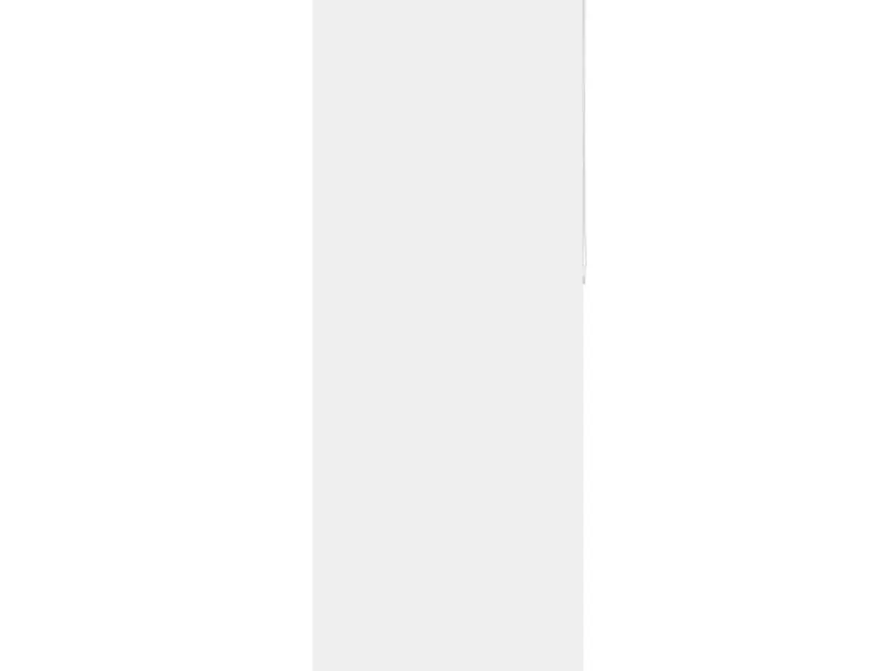 Billede 1 - Mørklægnings-rullegardin 80×210 cm - hvid polyester, stofbredde 75,7 cm