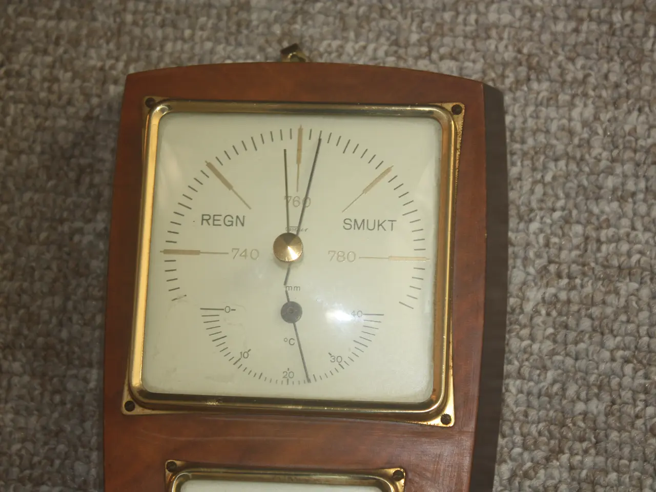 Billede 2 - Retro Tischer vejrstation – barometer, hygrometer