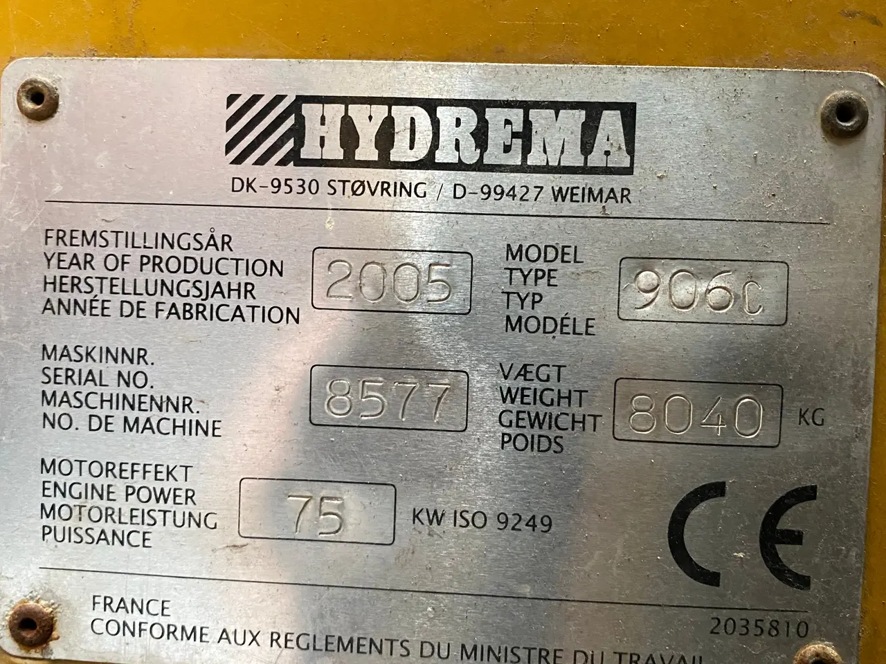 Billede 2 - Hydrema 906 C
