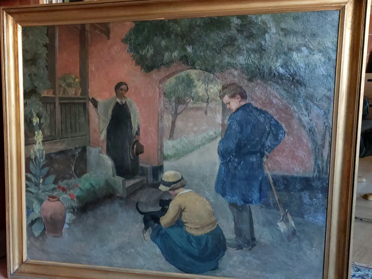 Billede 2 - EILER SØRENSEN - ( 1869 - 1953 ) - oliemaleri