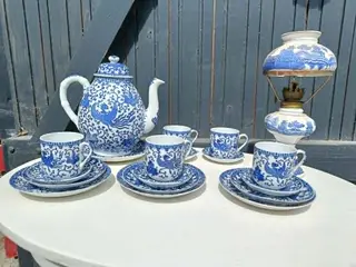 Antik japansk kaffestel