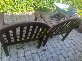 2 stole i massiv teak