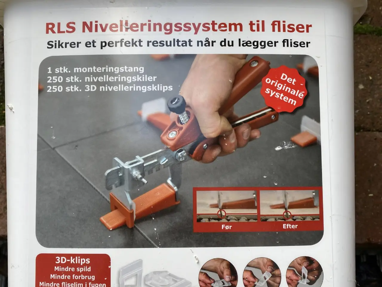 Billede 1 - Nivilerings system til fliselægning