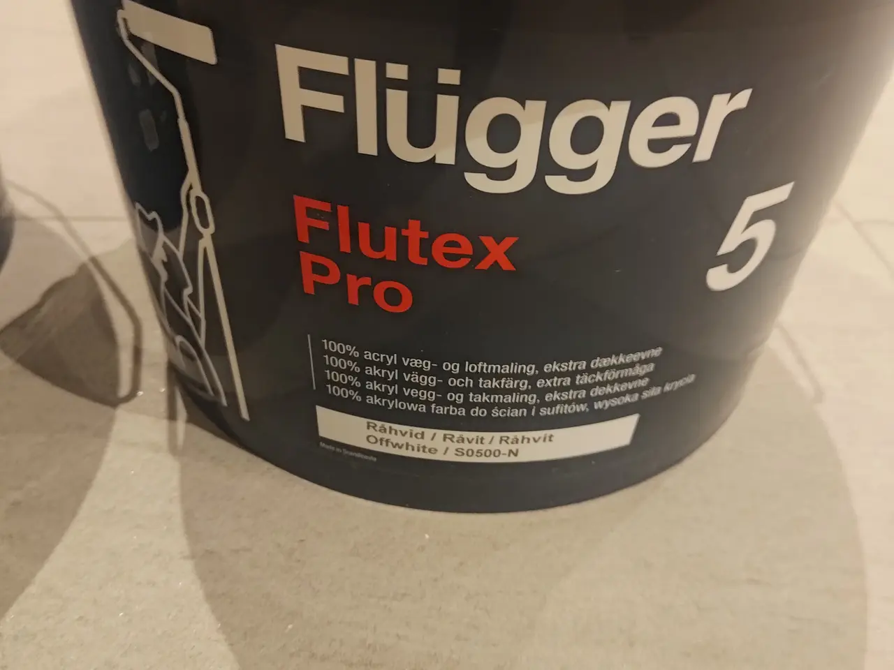 Billede 1 - Flügger Flutex Pro 5 (råhvid) vægmaling