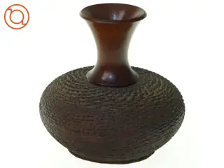 Vintage Hånddrejet Blackboy Træ Vase fra Piers O'Shea, Albany Australien (str. 10 x 11 cm)