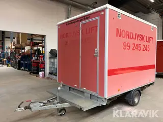 Spisevogn Scanvogn 4-mands med toilet, 750 kg med bremser