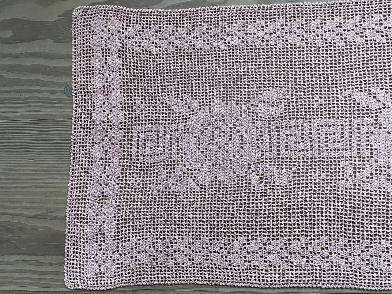 Billede 1 - Bordløber hæklet 29x125