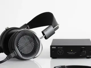 Stax elektrostat høretelefoner med driverboks