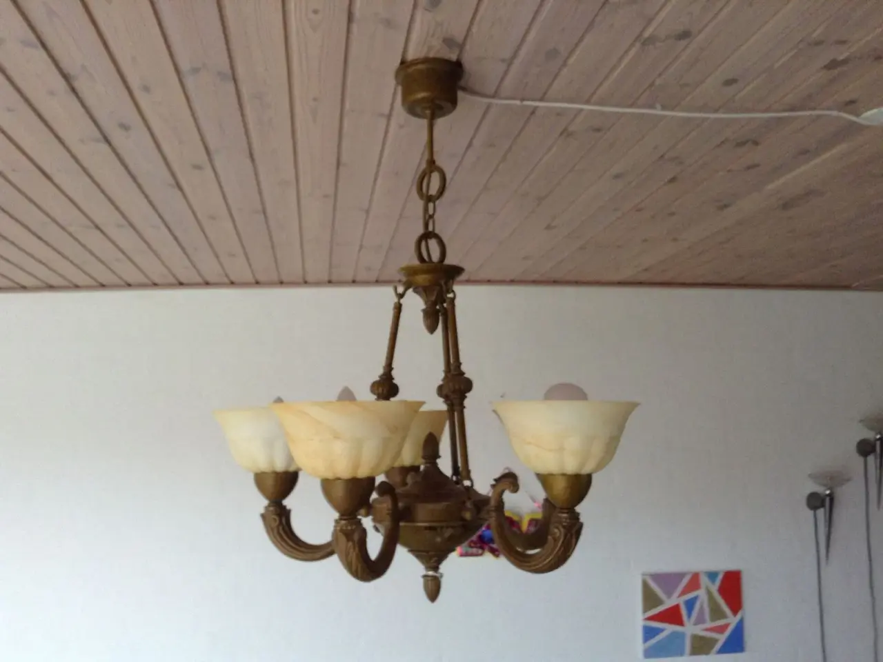 Billede 1 - 5 armet lysekrone lampe sælge