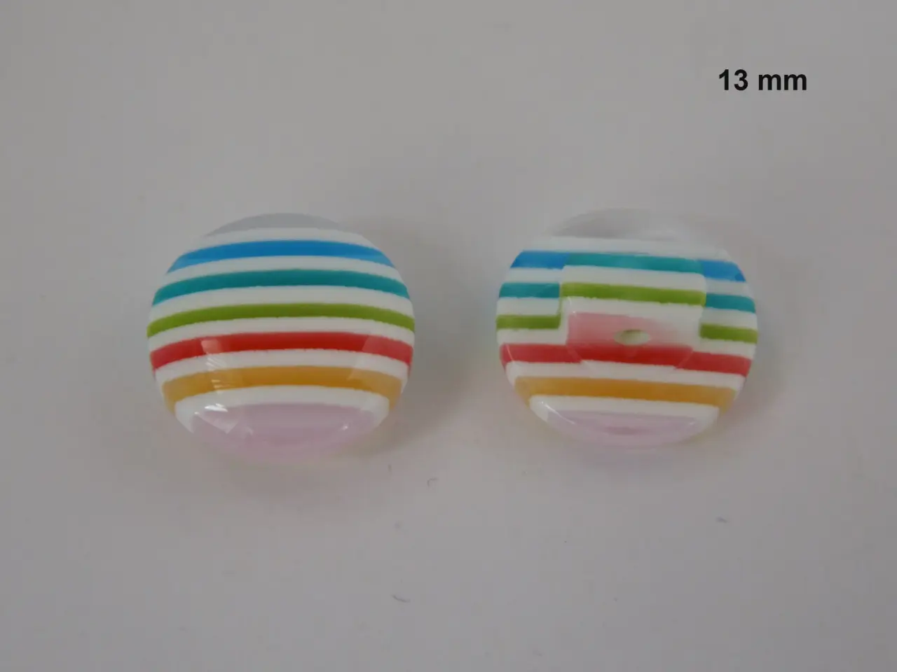 Billede 6 - Stribede knapper - 10 stk. 15,00 kr - BLAND SELV