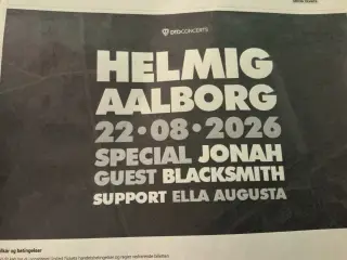 2 billetter til Thomas Helmig og Jonah Blacksmith