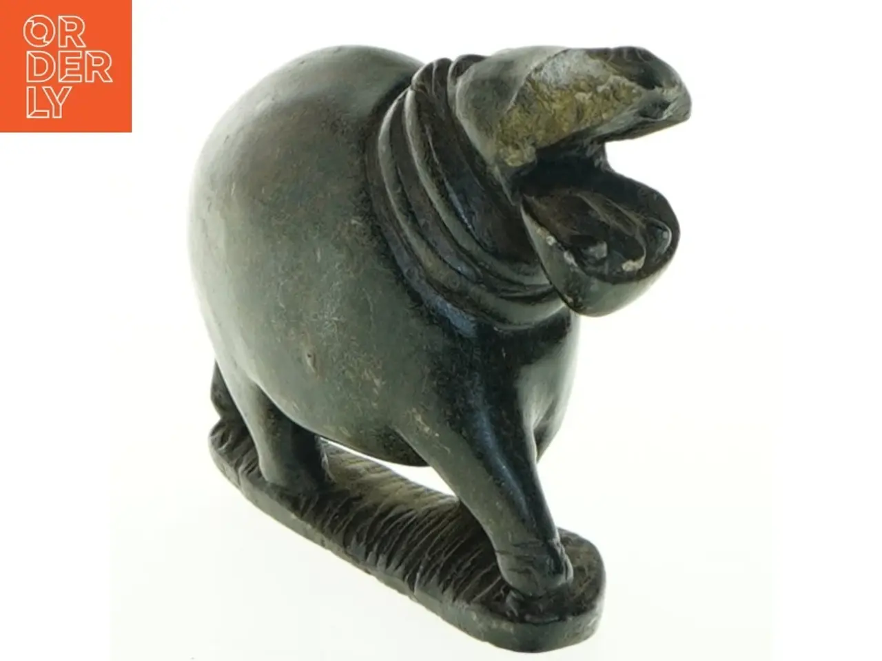 Billede 1 - Stenfigur af flodhest (str. 11x9,5 cm)