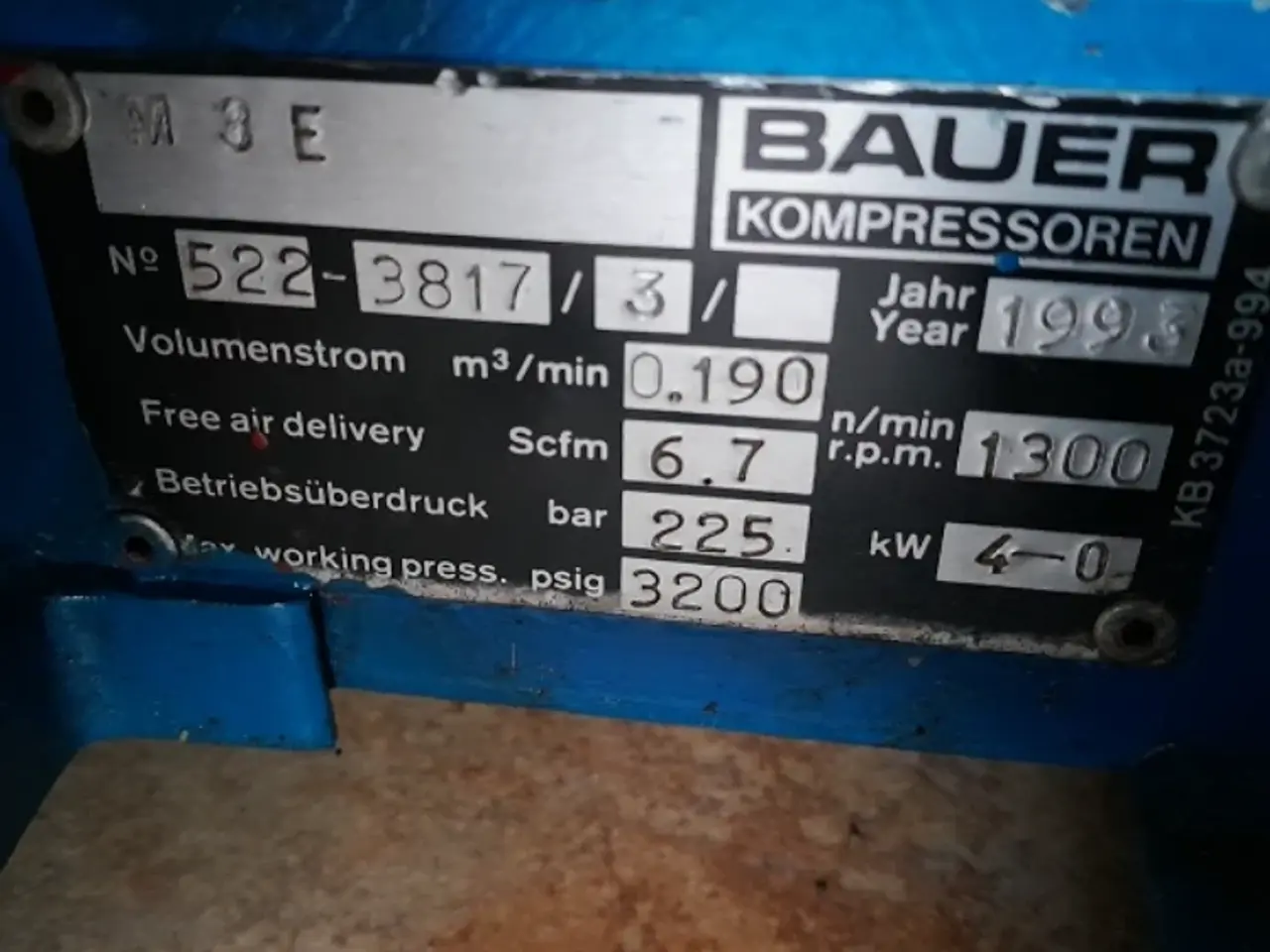 Billede 7 - Bauer Dykkerkompressor 