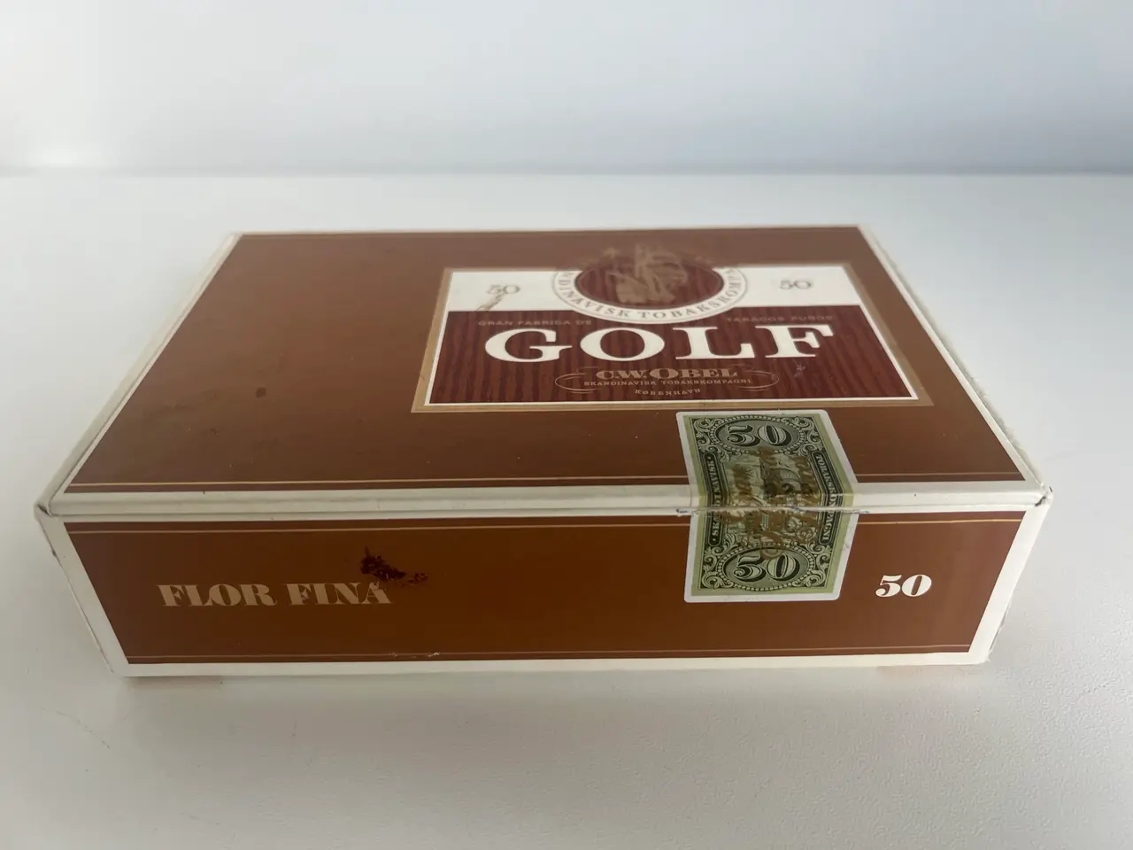 Billede 1 - Cerutkasse - GOLF, C.W. Obel