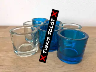 Fyrfadsstager - 3 klare