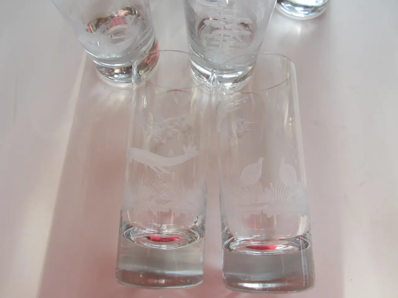 Billede 3 - Flotte Drinks/vand/ glas med slibningerm.m. pr stk