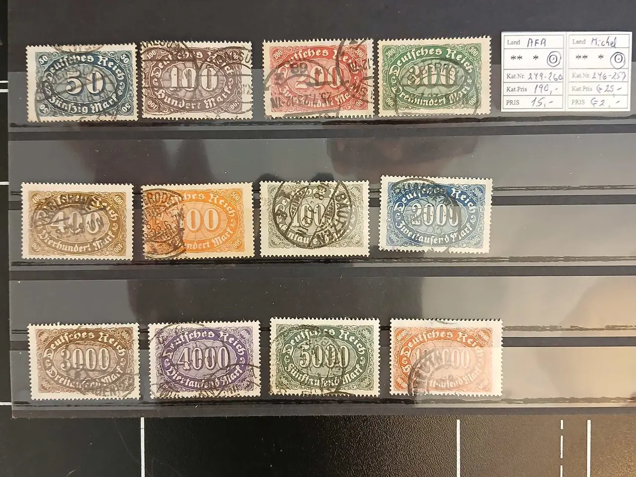 Billede 3 - Deutsches Reich (324) Inflationsmærker på 3 planch