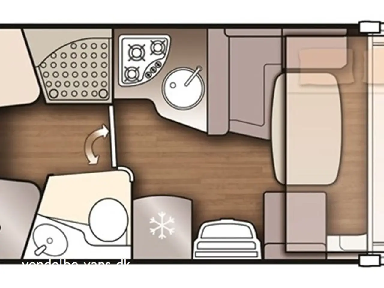 Billede 17 - 2024 - Elnagh T-Loft 530   Enkeltsenge og stor garage - 5 selepladser