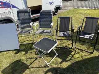 Campingstole og bord