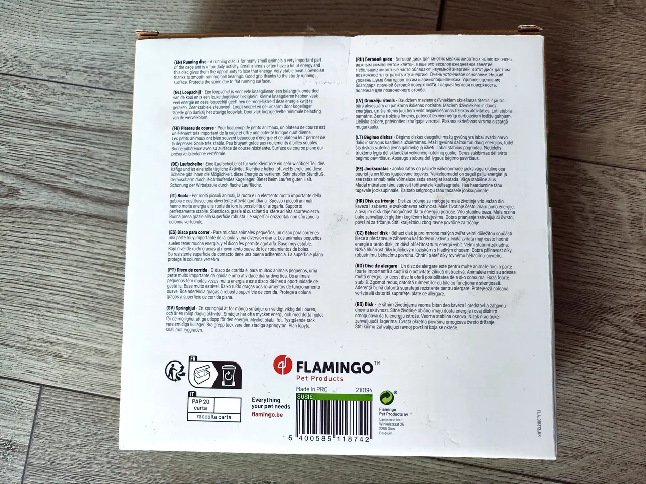 Billede 4 - Flamingo running disc til hamster 