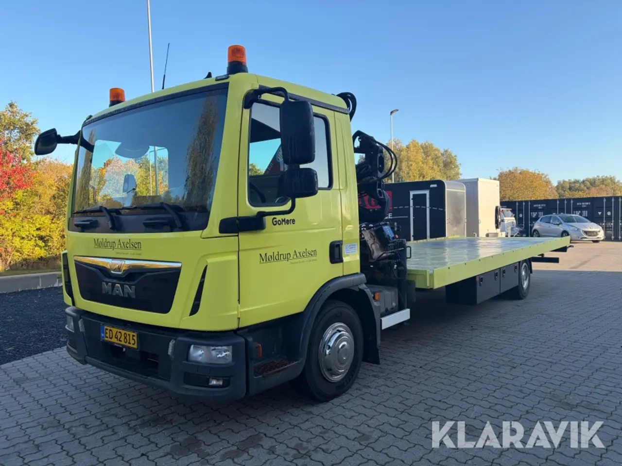 Billede 1 - Kranbil MAN TGL 12. 4X2 B. Med lad