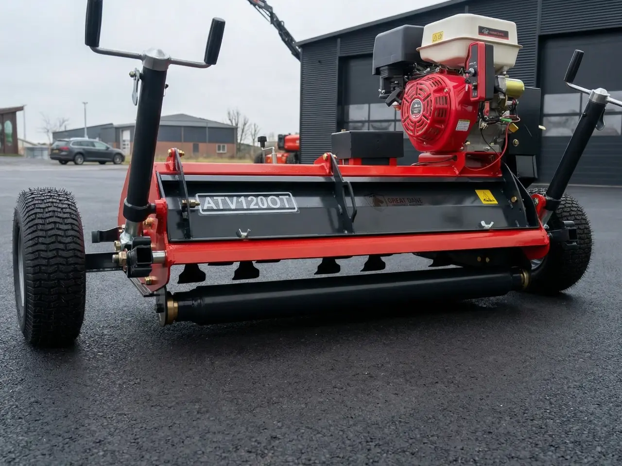 Billede 3 - ATV Slagleklipper 120cm - Great Dane med Elstart og støttehjul