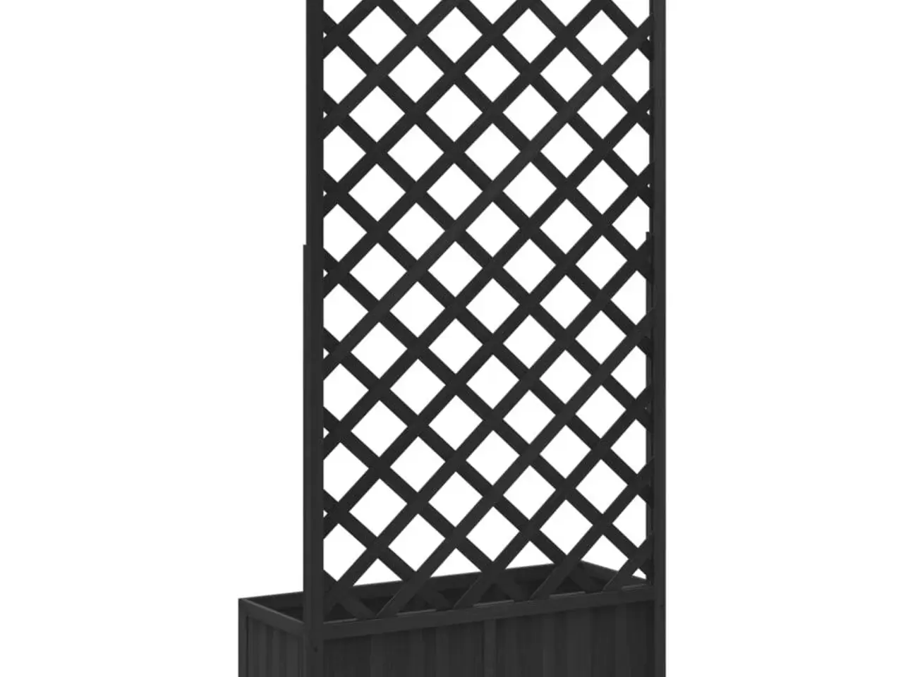 Billede 6 - Plantekasse med espalier - sort 90 x 35 x 180 cm