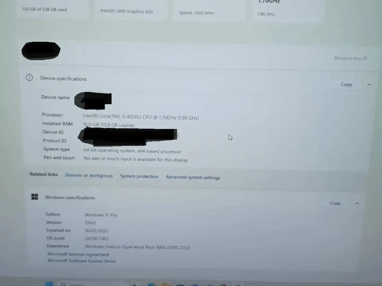 Billede 2 - 12.5 inch upgraded Lenovo X280 16GB RAM