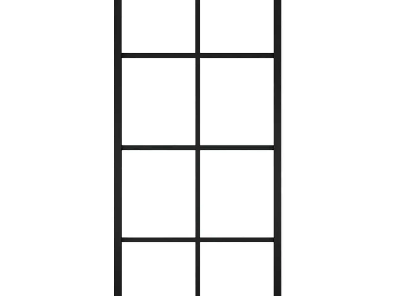 Billede 4 - Skydedør 76x205 cm aluminium og sikkerhedsglas sort