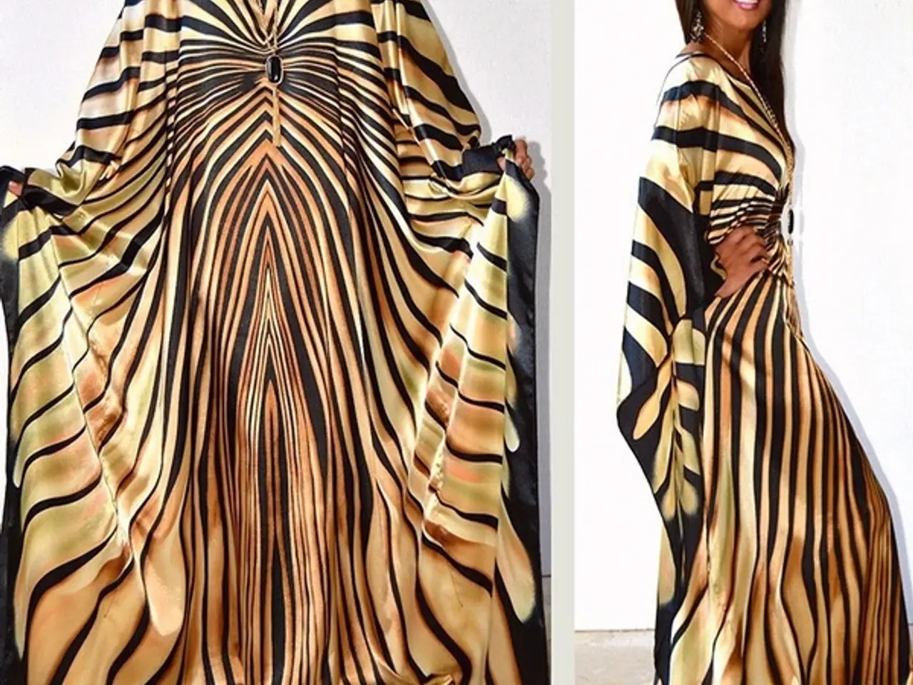 Billede 1 - Ower size Kaftkan lang Kimeno / i satin.i 2 Farver