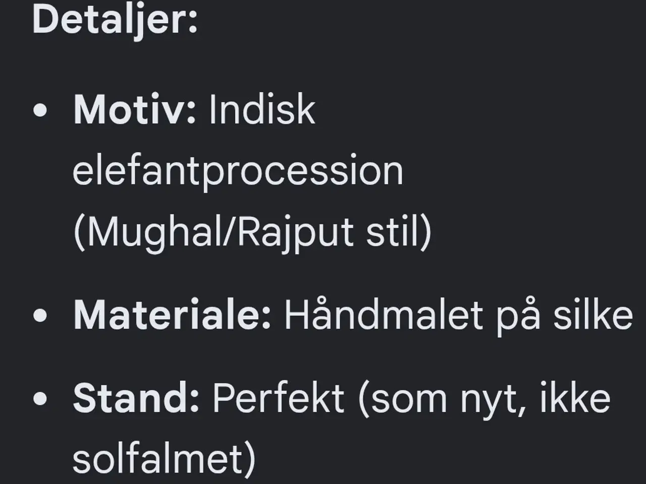 Billede 1 - Traditionelt indisk motiv, af elefanter i optog