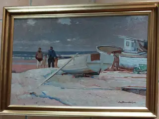 CHR. VALENTINUSSEN - ( 1903 1984 )- oliemaleri -