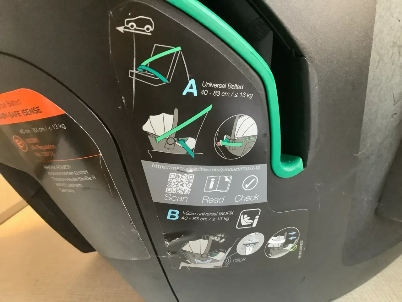 Billede 5 - Römer Britax baby-safe sense autostol