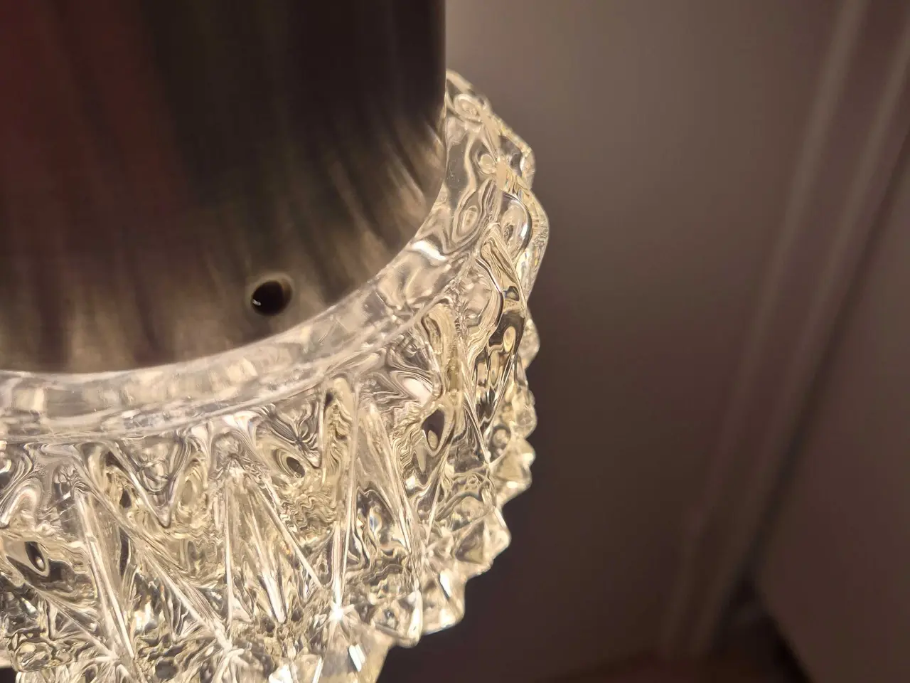 Billede 9 - Sød retrolampe i alu og glas
