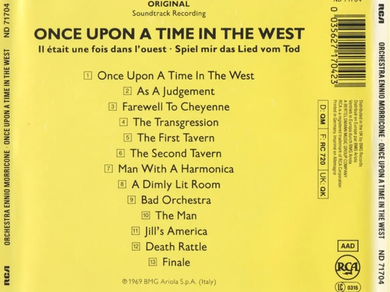 Billede 2 - Orchestra Ennio… – Once Upon A Time In The… – CD