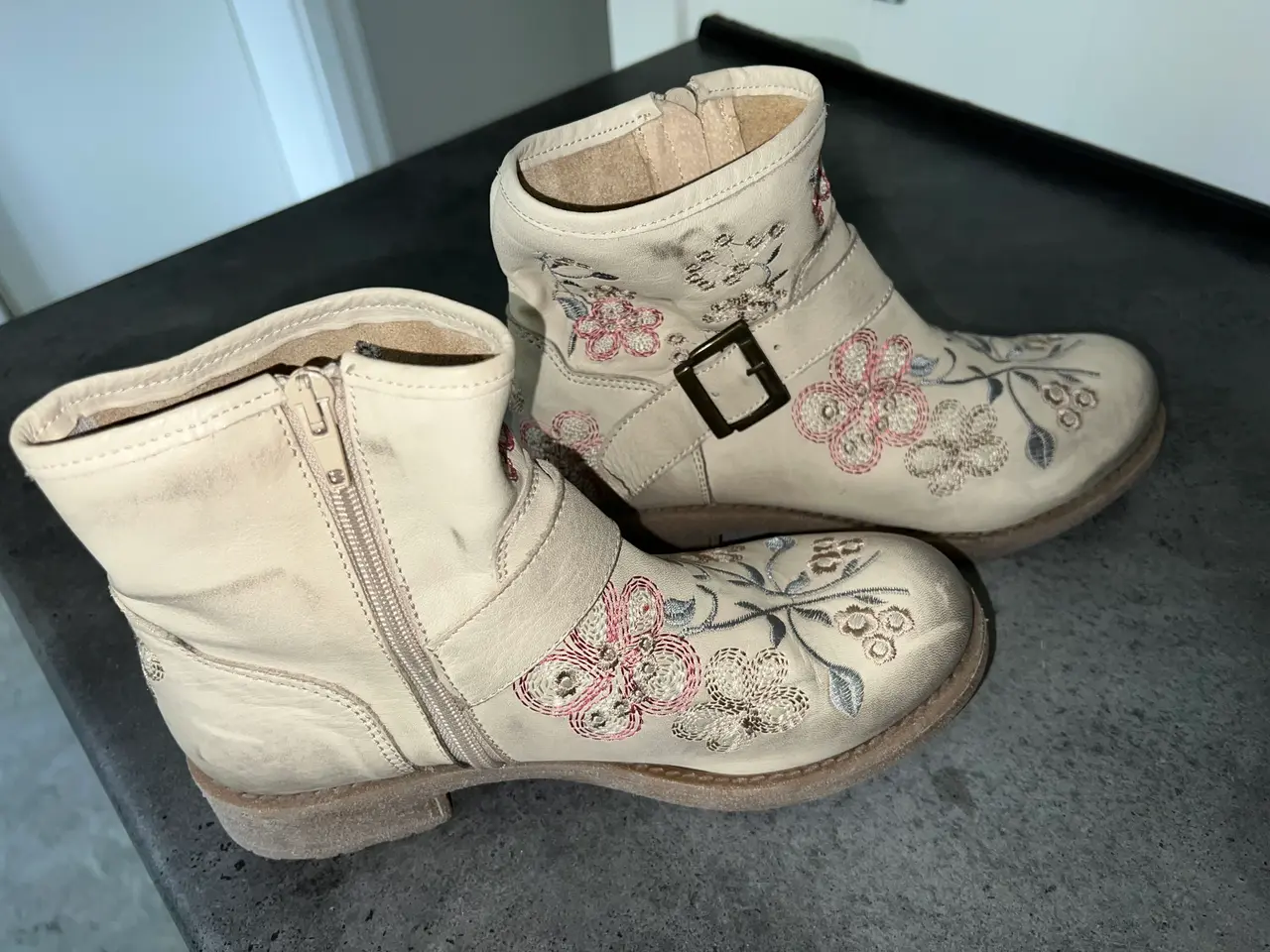 Billede 3 - Cream boots støvle