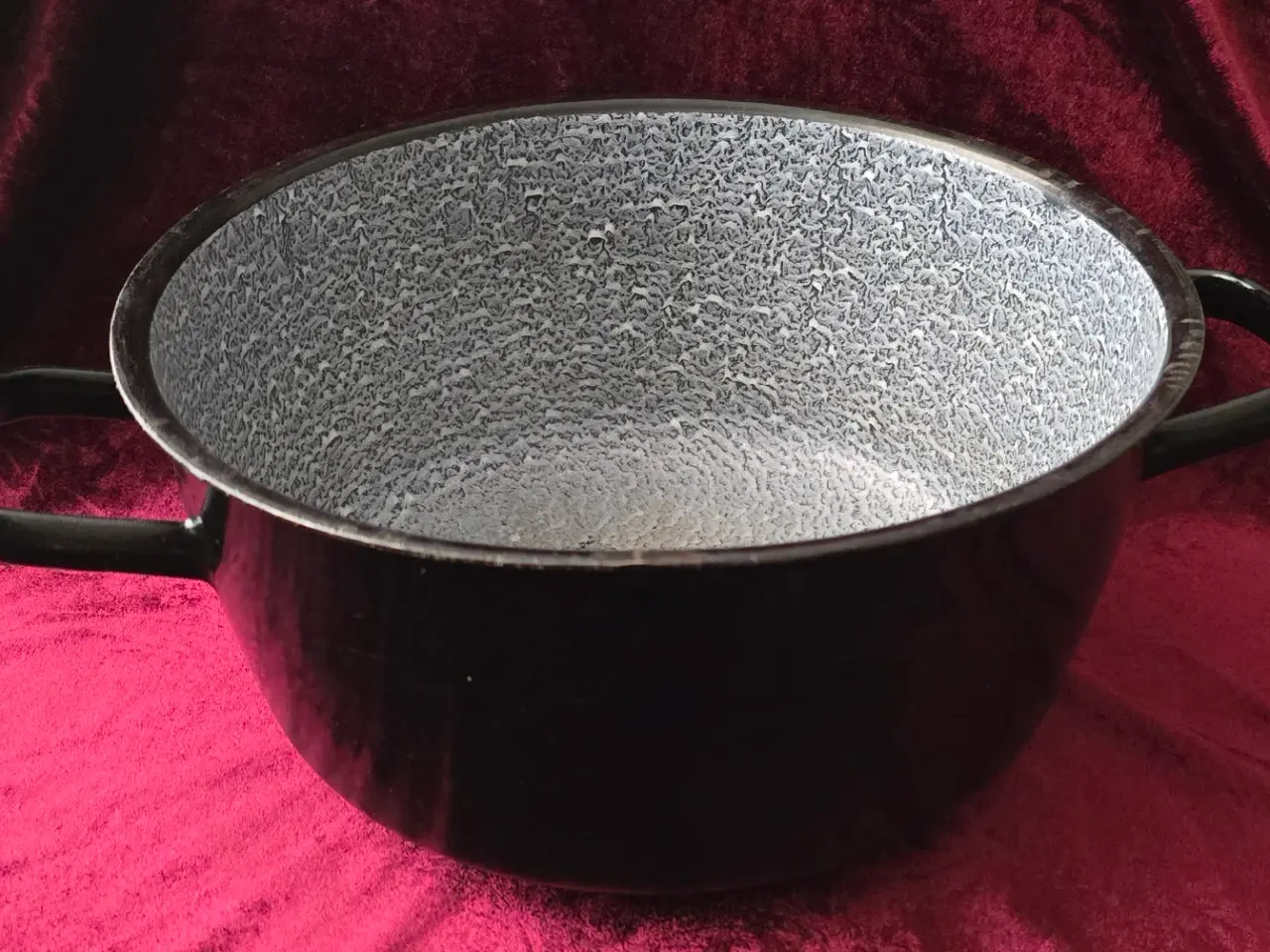 Billede 1 - Stor retro emaljegryde – Ø33 cm