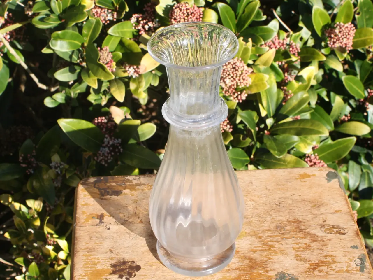 Billede 8 - Gammel mundblæst hyacintglas