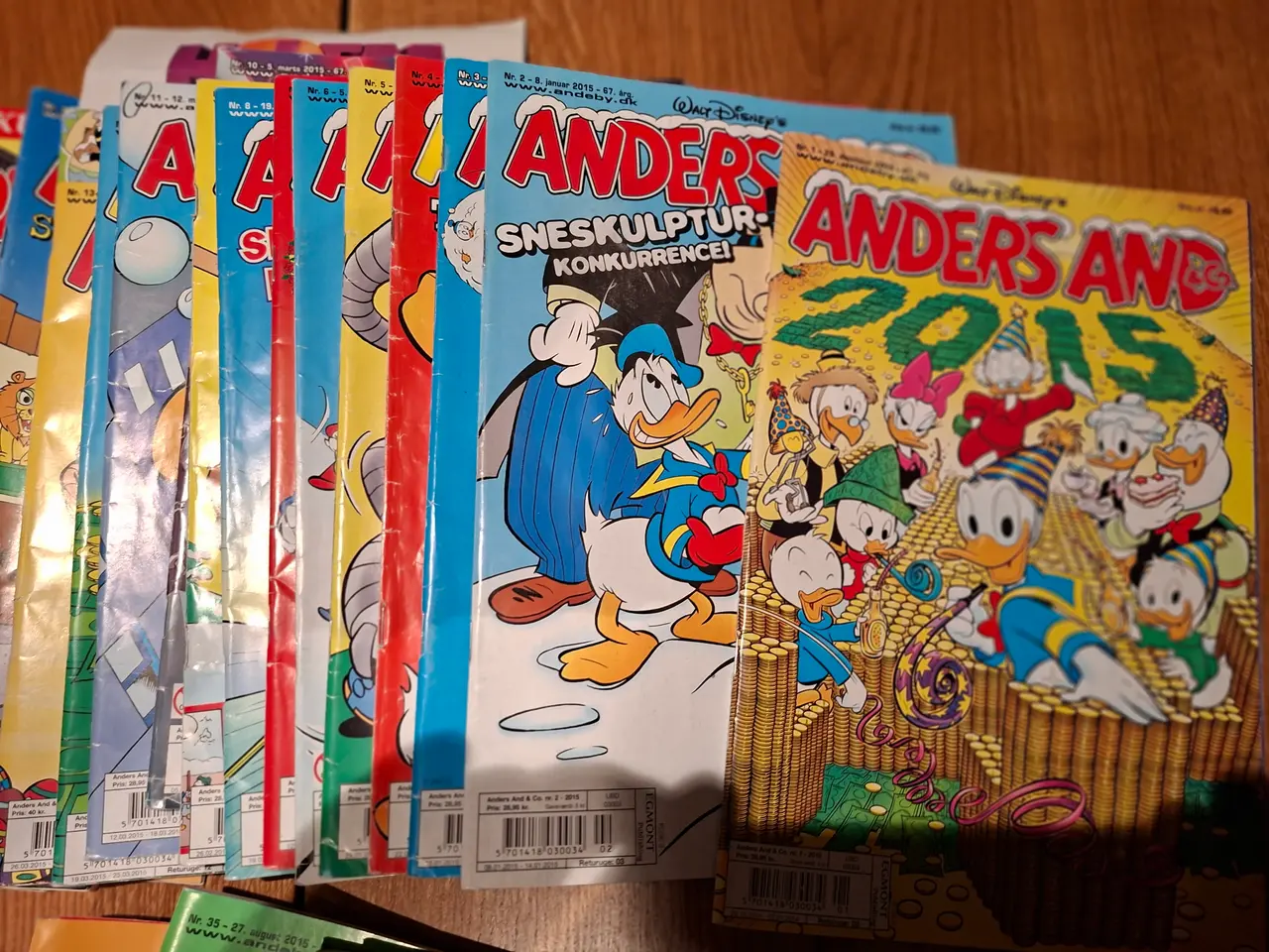 Billede 2 - Anders And blade 2015, komplet. Er som nye.