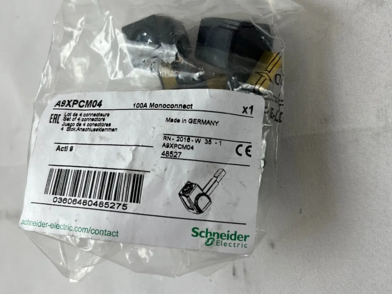 Billede 4 - Schneider Electric A9XPCM04 100A Monoconnect stik