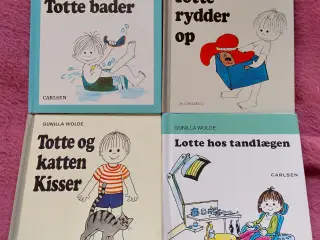 4 Stk. Totte - Lotte Bøger
