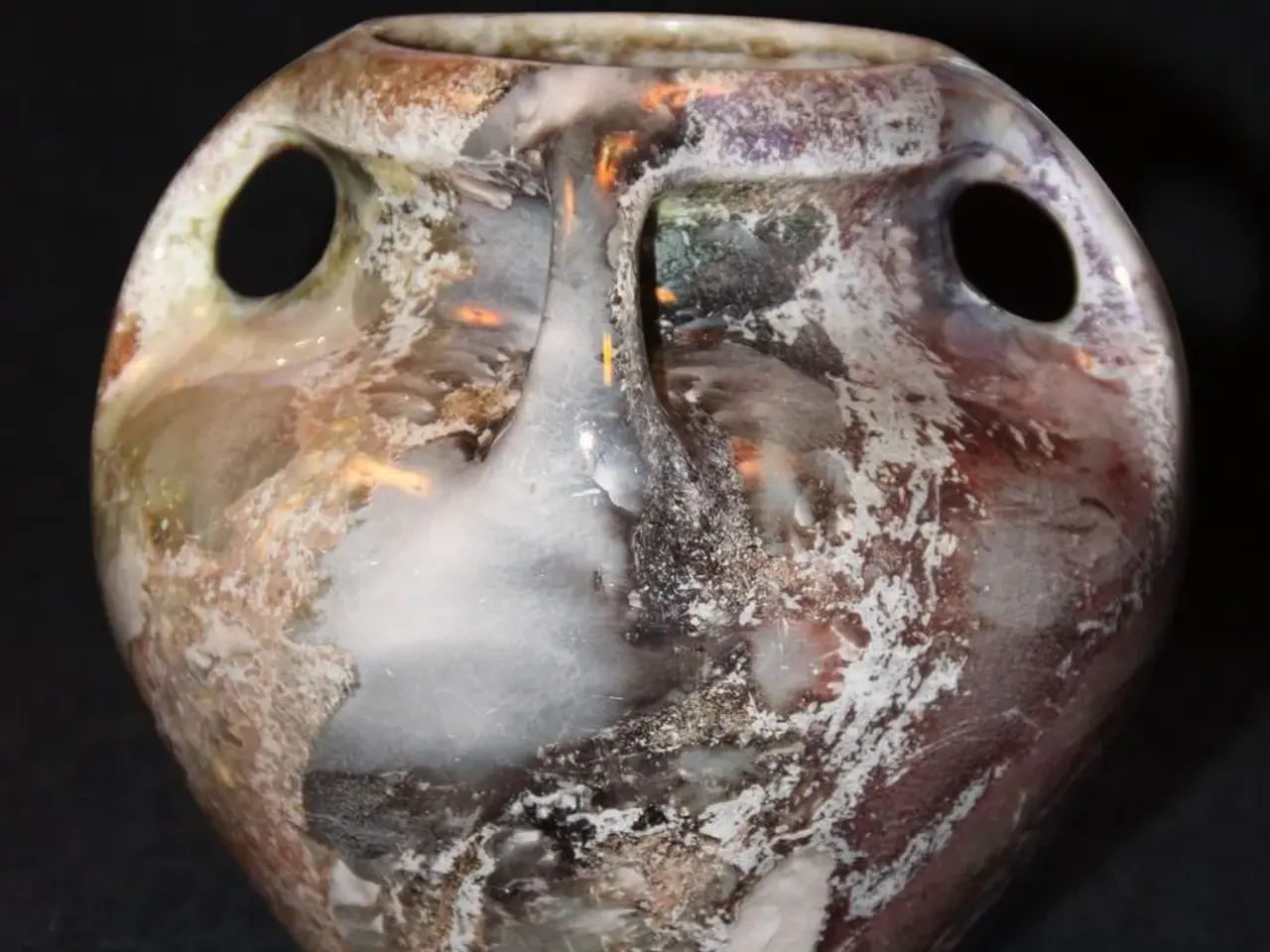 Billede 4 - Arabia lustre vase og " flower frog "