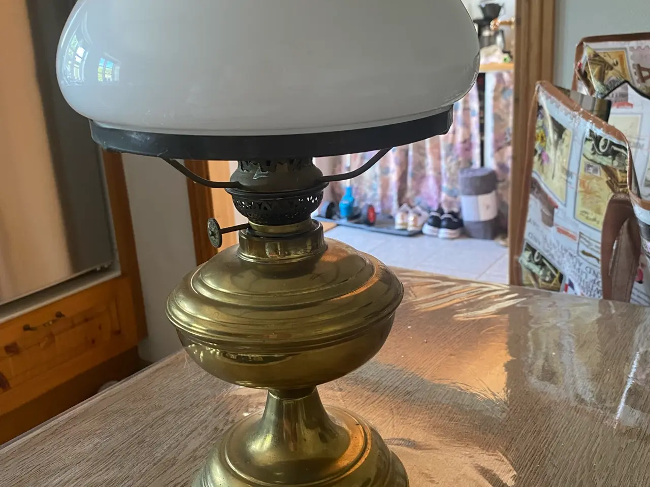 Billede 1 - Gammel petroleums lampe