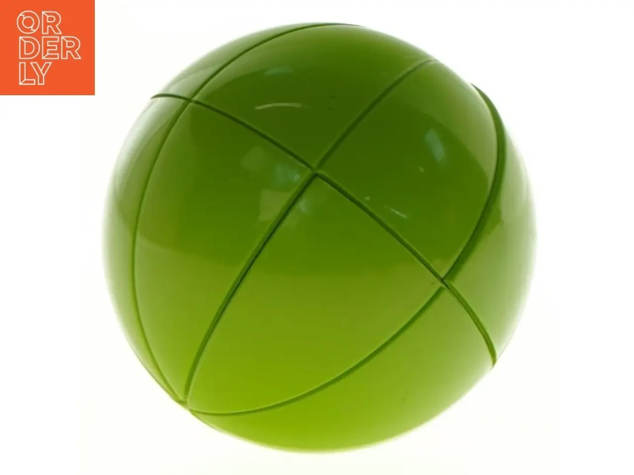 Billede 1 - Grøn puslespilsbold (str. Diameter 8 cm)