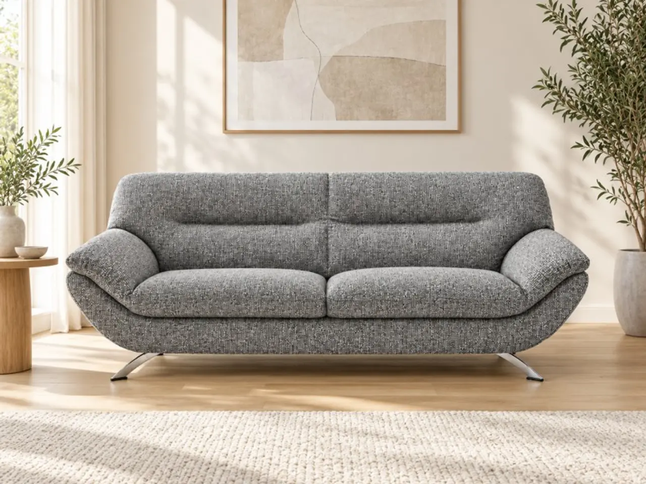 Billede 4 - Hjort Knudsen Taastrup 3 + 2,5 pers sofa grå stof