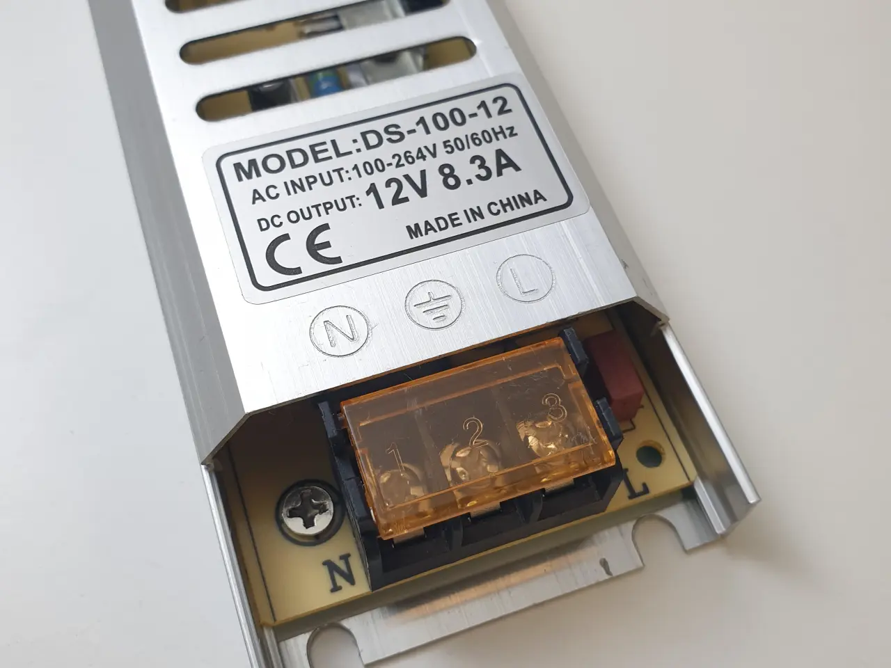 Billede 2 - NY! 12V 8.3A 100W SLIM Modulær Strømforsyning