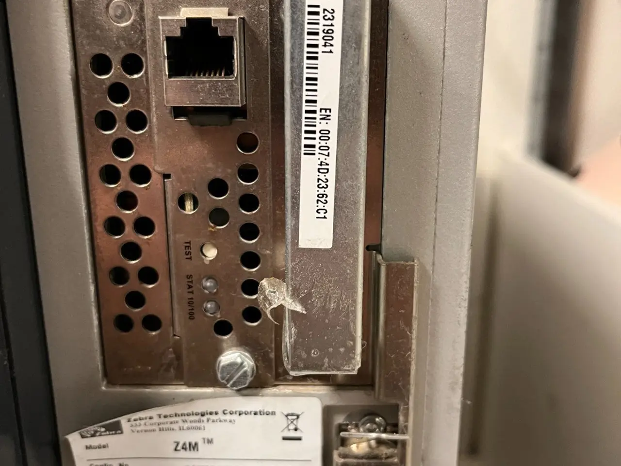 Billede 17 - Zebra Z4Mplus Z4M00-200E-5030 Thermal Label 203DPI