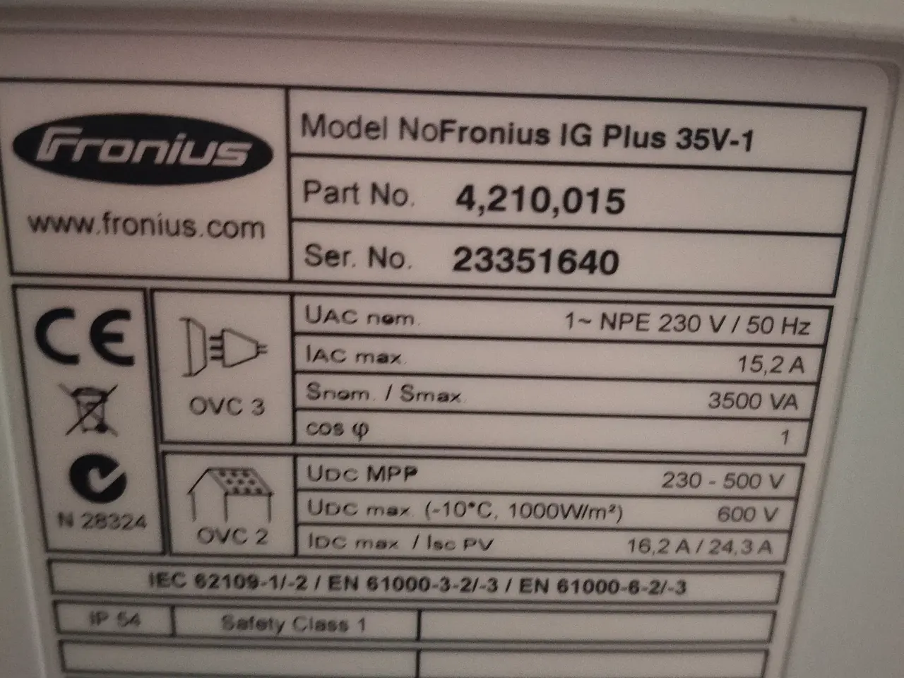 Billede 1 - Inverter Fromius