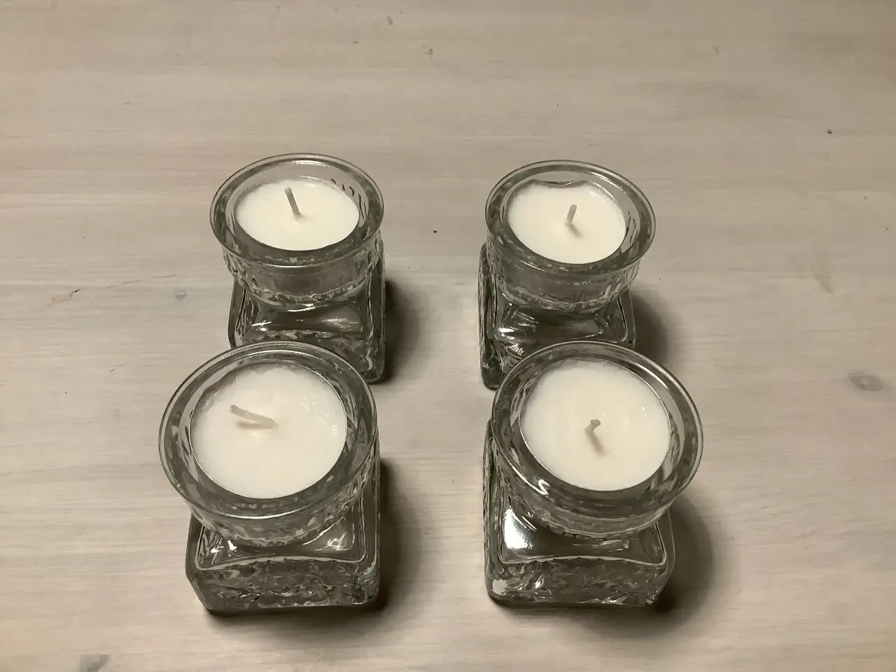 Billede 2 - Fyrfadstager i klar glas