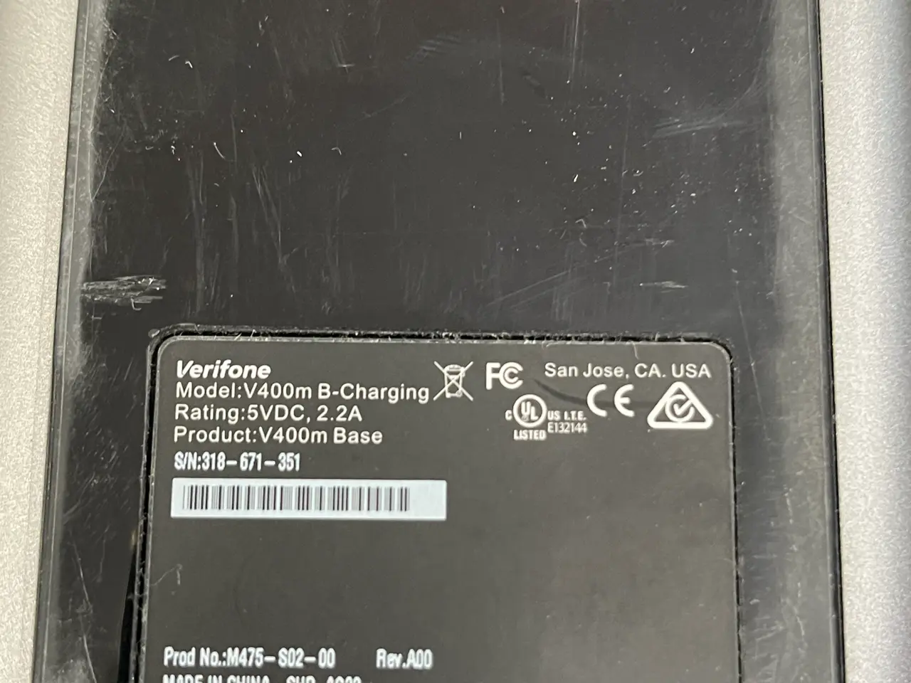 Billede 5 - Dankortterminal VERIFONE S/N: 346-521-017